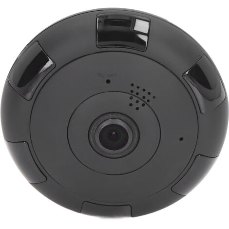 Caméra de Surveillance 360° avec Vision Nocturne 3D, Transmission Sans Fil, Alimentation UE 100‑240V, pour Sécurité Domestique