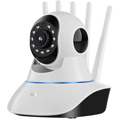 Caméra de surveillance domestique à 360°, caméra de sécurité domestique intelligente
