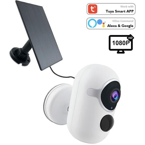 TUYA Caméra sonnette WiFi, 1080P HD, sonnette vidéo, alimentation CA,  filaire, Alexa Echo, mini téléphone de porte, étanche IP65 GoogleHome Smart  Life,Caméra pour sonnette d'extérieur