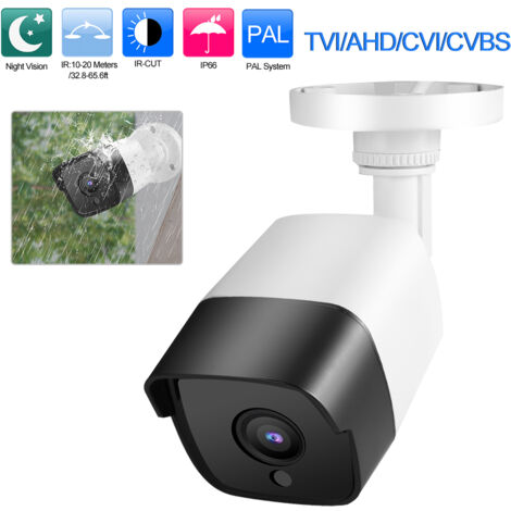 Caméra de surveillance extérieure 1080P PAL, vision nocturne infrarouge, boîtier étanche IP66, compatible TVI/AHD/CVI/CVBS