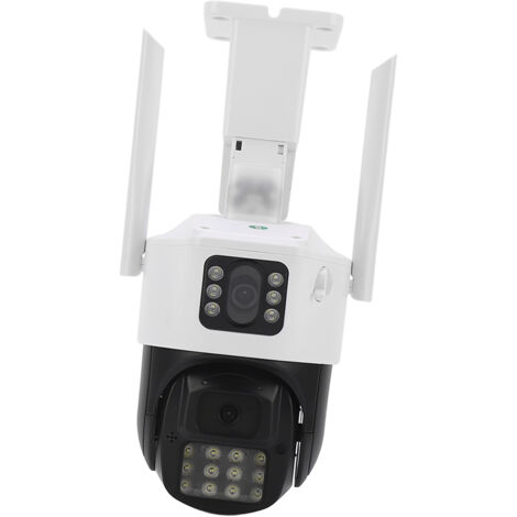 Caméra de surveillance extérieure 5MP double vision, résistante aux intempéries IP66, détection intelligente de mouvement, connexion WiFi, alimentation 110‑240V avec adaptateur UE