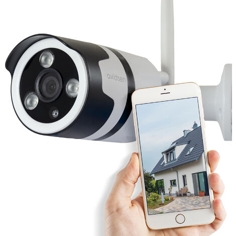 Caméra de surveillance extérieure Avidsen IP Wifi 720 P - application protect home -