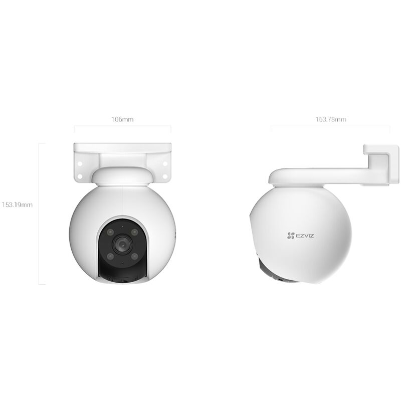 Ezviz - wifi camera max 6w h8 pro 2304x1296p - 303102525