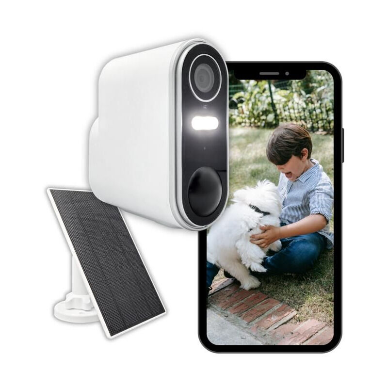 Caméra de surveillance extérieure sans fil avec panneau solaire Konyks Camini Air 2 Solar