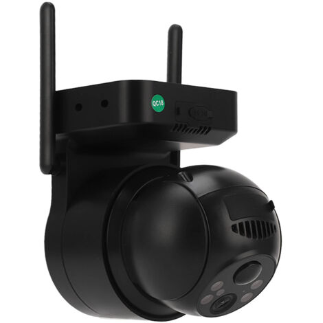 Caméra de surveillance extérieure solaire WiFi sans fil avec batterie et vision nocturne HD