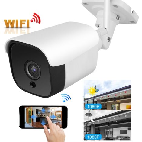 Caméra de Surveillance Extérieure WiFi 1080P Résistante aux Intempéries, Vision Nocturne Infrarouge, Alimentation Large 100-240V Compatible Yoosee