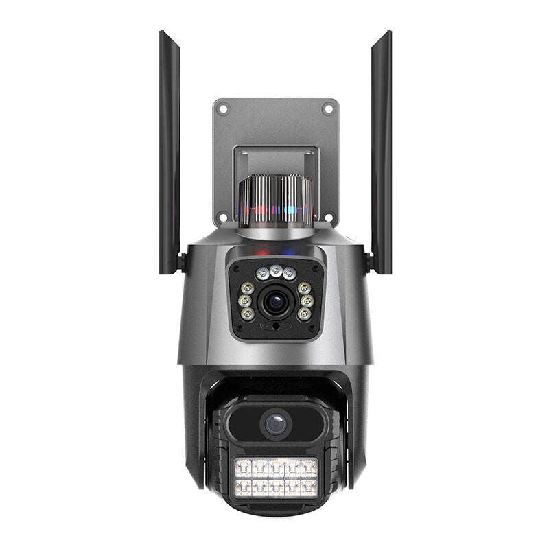 Gotrays - Caméra de surveillance extérieure WiFi sans fil 4K 8MP vision nocturne étanchéité IP66 zoom×10 détection humaine audio bidirectionnel suivi