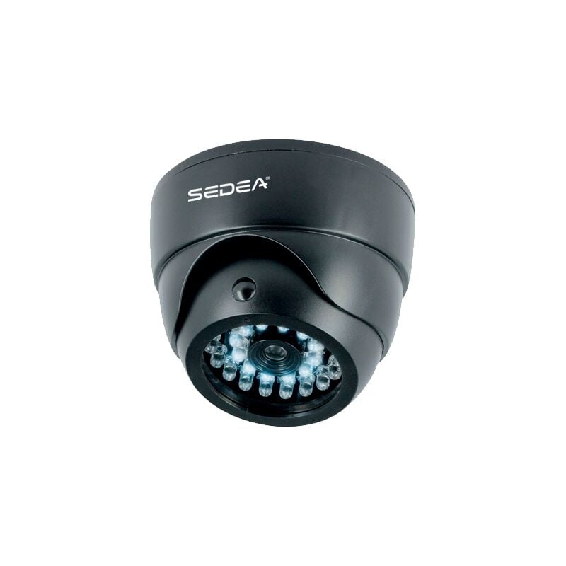 Caméra de surveillance factice type dôme avec fonction éclairage Sedea 550985