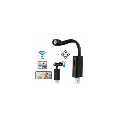 Caméra de surveillance interieur / exterieur Caméra Espion WiFi sans Fil Mini caméra cachée caméra de Surveillance caméra bébé sécurité vidéo pour extérieure Interieure enregistreu