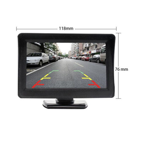 Caméra de surveillance interieur / exterieur  Kit de système de caméra de recul sans  pour voiture / camion / fourgonnette / pick-up / camping-car 4.3 `` système de recul de vue arrière de moniteur