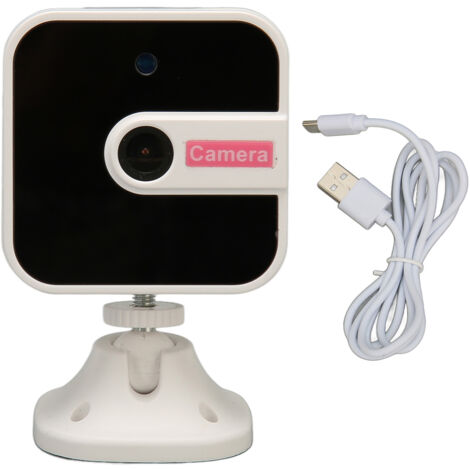 Caméra de surveillance intérieure avec vision nocturne infrarouge, détection de mouvement PIR, angle de vue large de 150°, stockage cloud pour bébé et animaux de compagnie