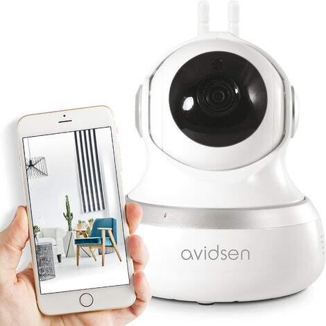 Caméra de surveillance intérieure Avidsen IP Wifi 720 P - 360° - application Protect-Home -