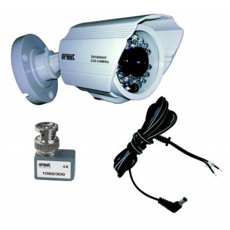 Caméra de surveillance intérieure/extérieure 420 lignes – Vision nocturne 24 LEDs – Étanche – Compatible kit NOTE URMET