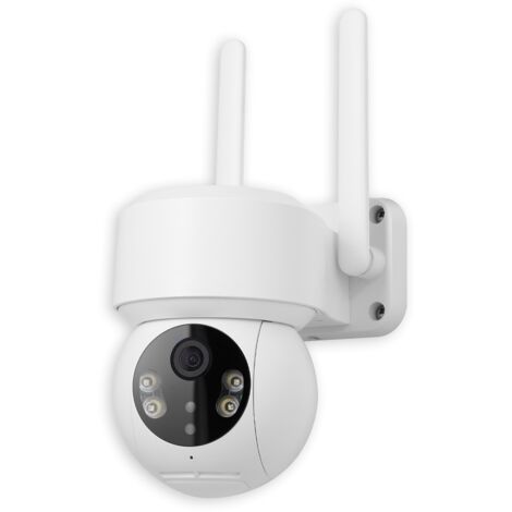 Caméra de surveillance IP WiFi motorisée intérieure/extérieure – Vision nocturne couleur jusqu'à 25m – Angle de vue 90° – Résistante IP54 – Sedea