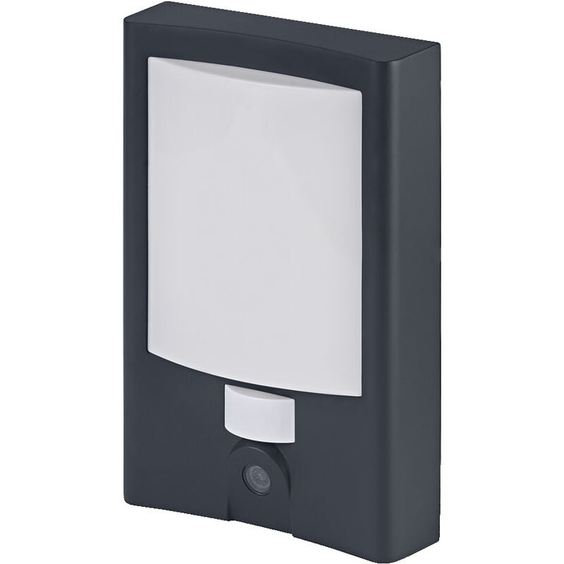 Ledvance - Applique extérieur smart+ + n° de maison et caméra, blanc chaud 3000K, boîtier en polycarbonate de haute qualité gris foncé, haut-parleur