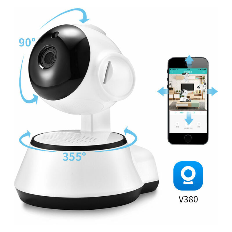 Camera de Surveillance panoramique V380 Pro IP WiFi, dispositif de securite domestique sans fil, enregistrement Audio, babyphone video d'interi