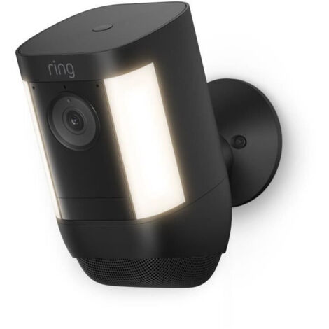 Caméra de surveillance - RING - Spotlight Cam Pro Batterie - Noir - Vision nocturne