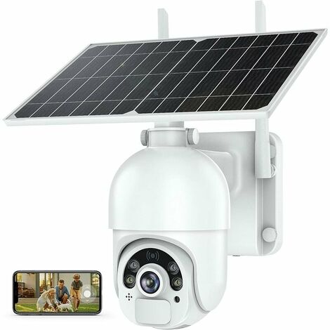 Caméra de surveillance solaire 4G HD couleur 2MP 2MP 4G Version européenne caméra 1 + panneau solaire UBOX HANBING