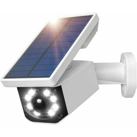 DUNICamera-Fausse caméra de surveillance CCTV à énergie solaire, simulation  extérieure et intérieure, moniteur de lumière LED Bullet, sécurité, étanche