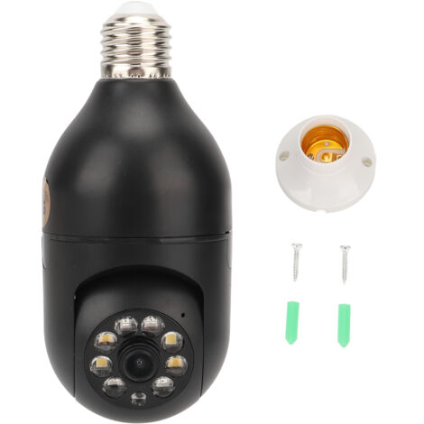 Caméra de Surveillance WiFi 1080P 360° Panoramique, Caméra Intelligente Sans Fil 2MP pour CCTV, Alimentation 110‑240V