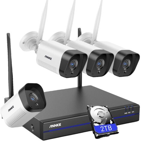 Caméra de surveillance Wifi extérieure, audio bidirectionnel, vision nocturne, 2 To