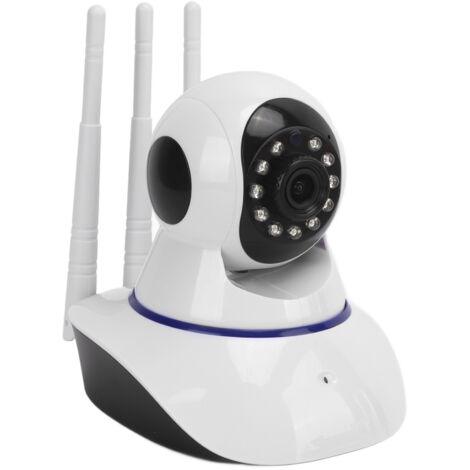 Caméra de surveillance WiFi extérieure, détection de mouvement, vision nocturne, audio bidirectionnel, motorisée, 3 antennes, pour usage extérieur