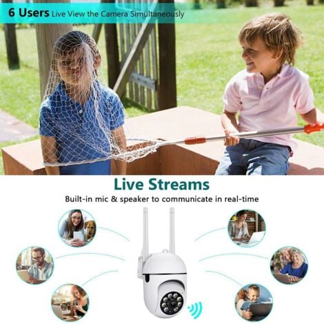 Caméra de Surveillance SmartThings Aeotec Cam 360 GP-AEOCAMEU Intérieur  Sans Fil Vision Nocturne Microphone Blanc