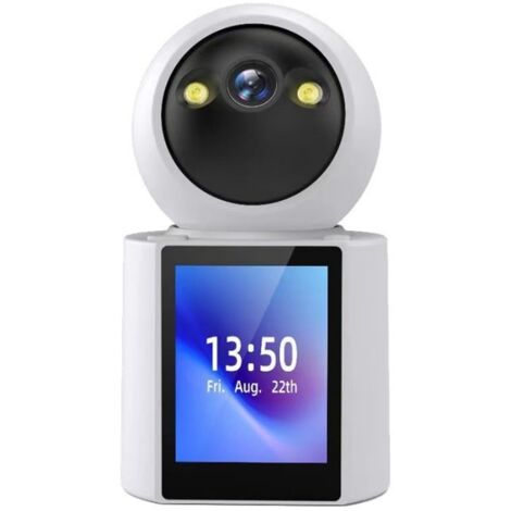 Caméra de surveillance WiFi pour maison, caméra intérieure avec détection de mouvement et vision nocturne