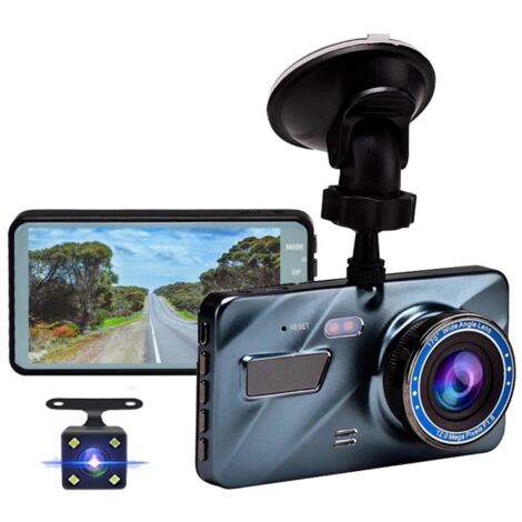 Caméra de Voiture Avant et arrière Dash Cam,enregistreur à Double Objectif,1080P Full HD, écran 3,0", Enregistrement en Boucle,Grand Angle 140