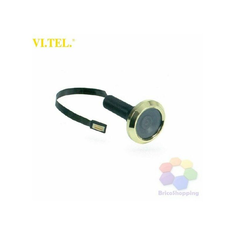 Image of Vi.tel. - Camera di ricambio e0380 per spioncino digitale vitel per e0372 e0399 telecamera colore: oro