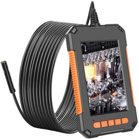 Caméra d'inspection endoscope 10m – Double objectif 1080P HD – Écran LCD 4,3 pouces – Étanche IP67 – 8 lumières LED réglables