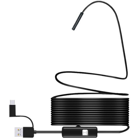 Caméra d'inspection Endoscope Endoscope sans fil Caméra d'inspection WiFi Endoscope HD 1200P étanche IP68 Serpent Tube Caméra Cable semi-rigide pour iOS