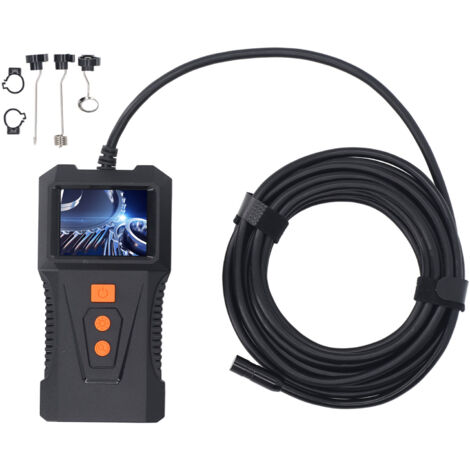 Caméra d'inspection endoscopique industrielle avec écran HD 2 pouces, Endoscope pour égouts P230, câble de 5m, objectif de 8mm