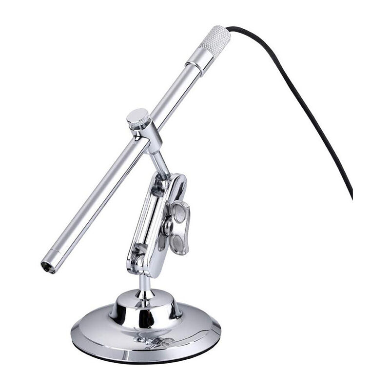 Caméra d'inspection Microscope électronique USB Caméra 2 millions de pixels intégrée 8 lumières LED pouvant être agrandies jusqu'à 200 fois