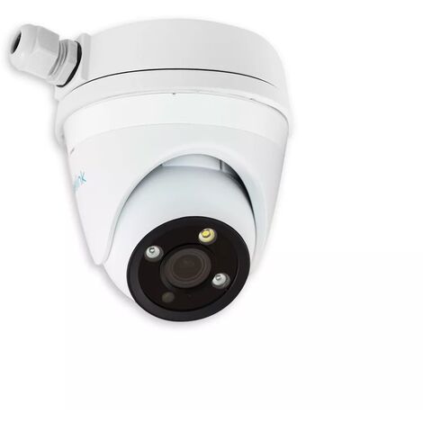 Caméra Dôme 4K PoE & DC12V - Détection intelligente / Zoom opt. 3X / IR 30m / IP66 + boîte de jonction D20 (Reolink)