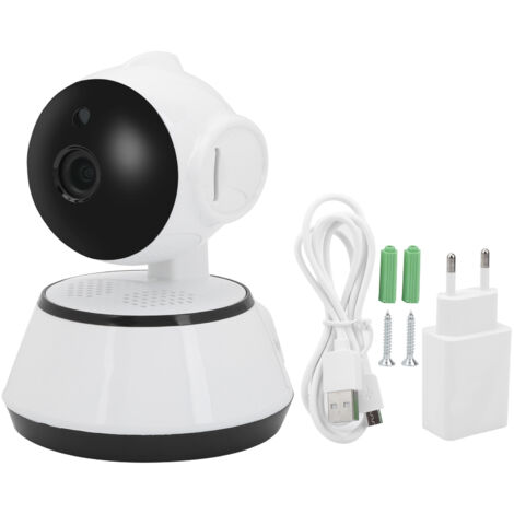 Caméra Dôme Sécurité Intérieure WiFi IP 720P HD Sans Fil Alimentation 110-240V UE