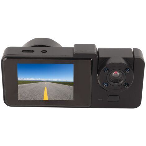 Caméra embarquée professionnelle avec écran IPS 2 pouces, haute définition 1080p, détection de mouvement intelligente, surveillance de stationnement, enregistreur à trois objectifs A2