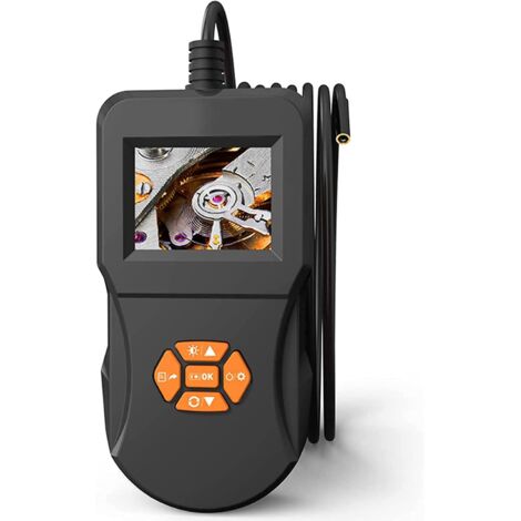 Caméra Endoscope 8 lumière LED avec caméra Semi-Rigide étanche à écran de 2,4 Pouces pour l'inspection des véhicules à Moteur, détecteur de canalisation d'égout