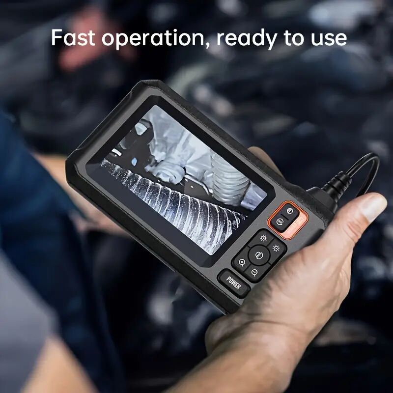 Caméra endoscopique 1080P facile à utiliser IP67 étanche HD Endoscope 4.3 Écran IPS Angle de vision de 170 degrés avec lumière pour la réparation