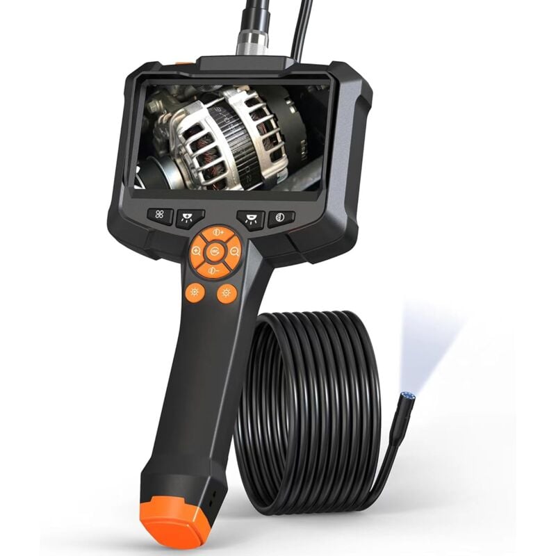 Caméra Endoscopique, Caméra d'inspection 4.3 ips Screen 1080P hd Caméra d'endoscopie, Endoscope Camera, IP67 étanche(1m)