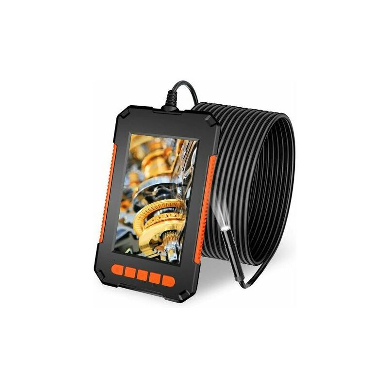 Camera Endoscopique, Camera d'Inspection Canalisation, 1080P hd Endoscope Industriel Étanche 4,3 Pouces lcd Écran 2600mAh Snake Caméra, 5m IP67 avec