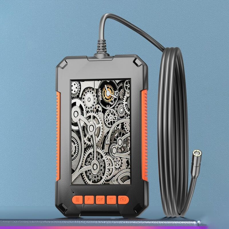 Ineasicer - Caméra endoscopique éclairée, caméra d'inspection endoscopique avec écran ips de 4,3 pouces, avec endoscope hd de 8 mm, endoscope