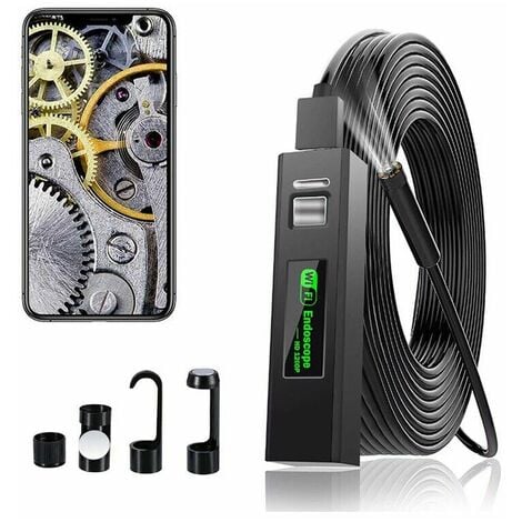 Generic Caméra d'inspection endoscope USB, HD, cable rigide à 6 LED (5  mètres) à prix pas cher