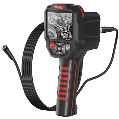 Caméra endoscopique industrielle NF-615 (câble flexible de 5 mètres), endoscope de 3,5 pouces, caméra endoscopique étanche 8 mm 1080P, adaptée à l'inspection des tuyaux de drainage des moteurs automob