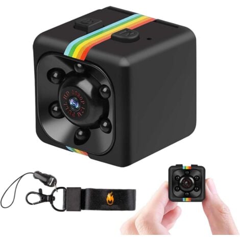Mini caméra cachée sans fil avec caméra vidéo 1080P caméra corporelle  caméra d'action, convertit la caméra de sécurité Nanny avec vision nocturne  et