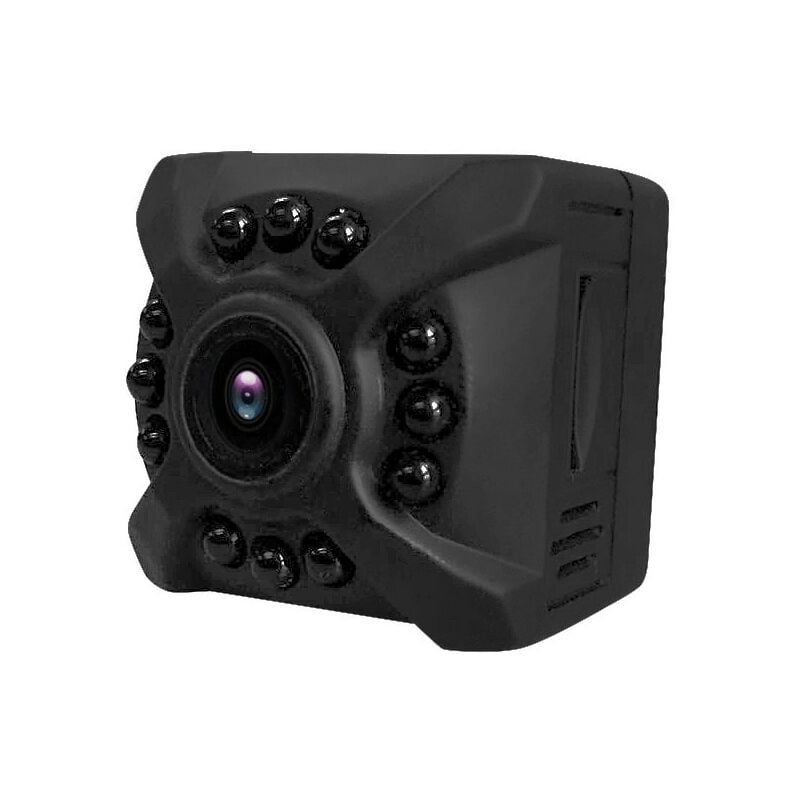 Jusch - Caméra Espion, Ultra hd, 1080P, 90°, Portable, WiFi, Vision Nocturne, 350mAh, Noir