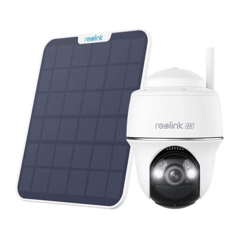 Caméra extérieure Reolink B440 - Panneau solaire - Blanc