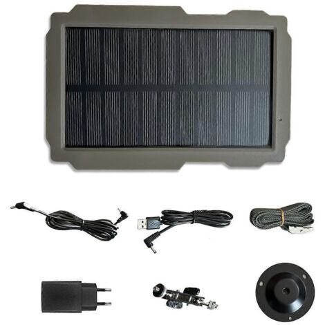 Caméra extérieure SP-03, kit panneau solaire pour caméra de chasse, prise UE