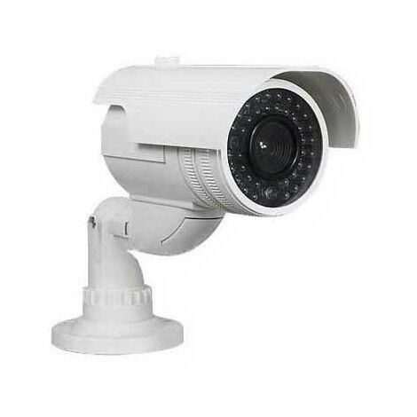 Camera factice d'extérieur à led, fonctionnement par piles