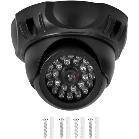 Caméra Fictive de Surveillance avec LED Simulant un Dome